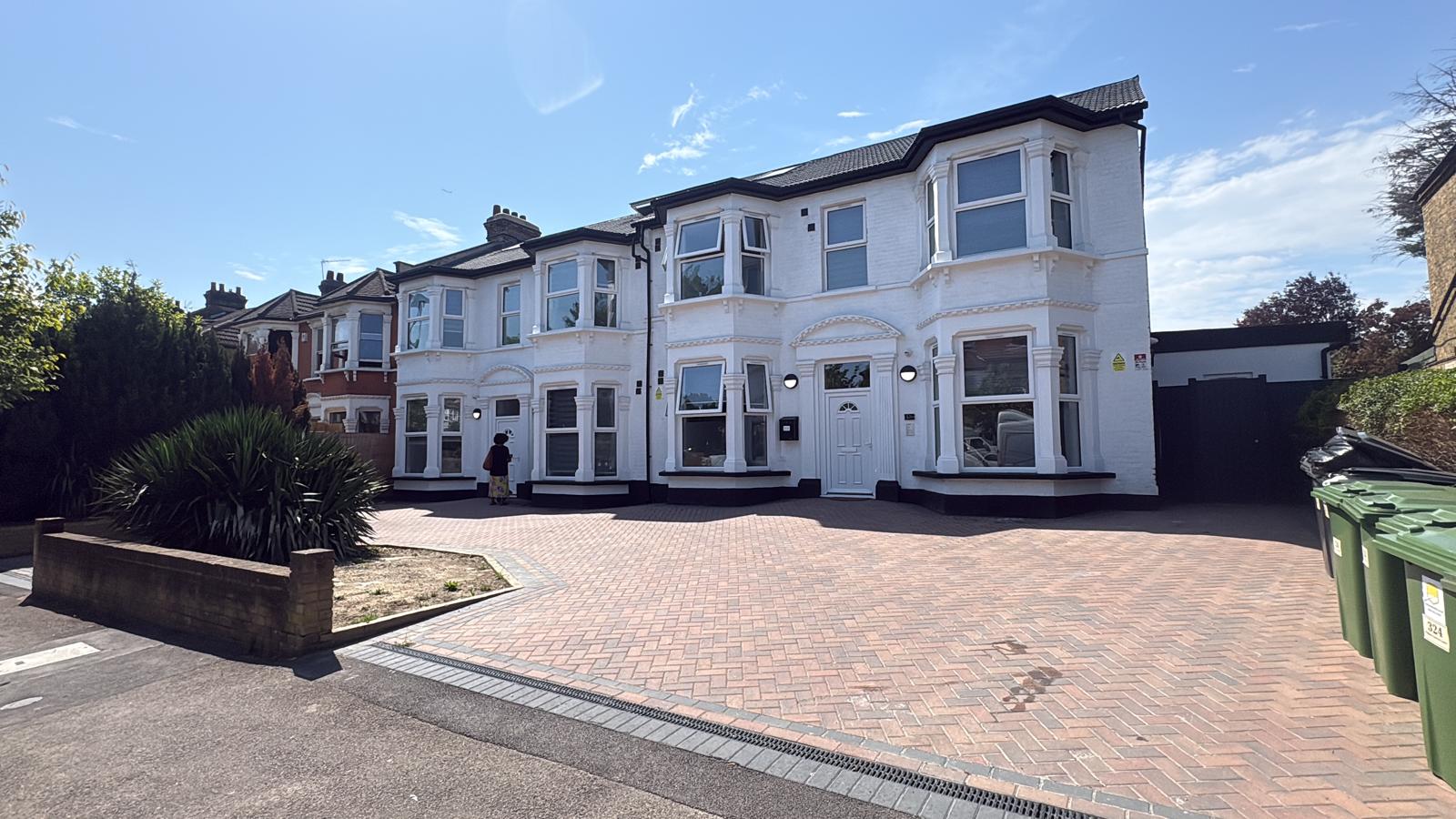 Clean house exterior after KC Cleaning Solutions service